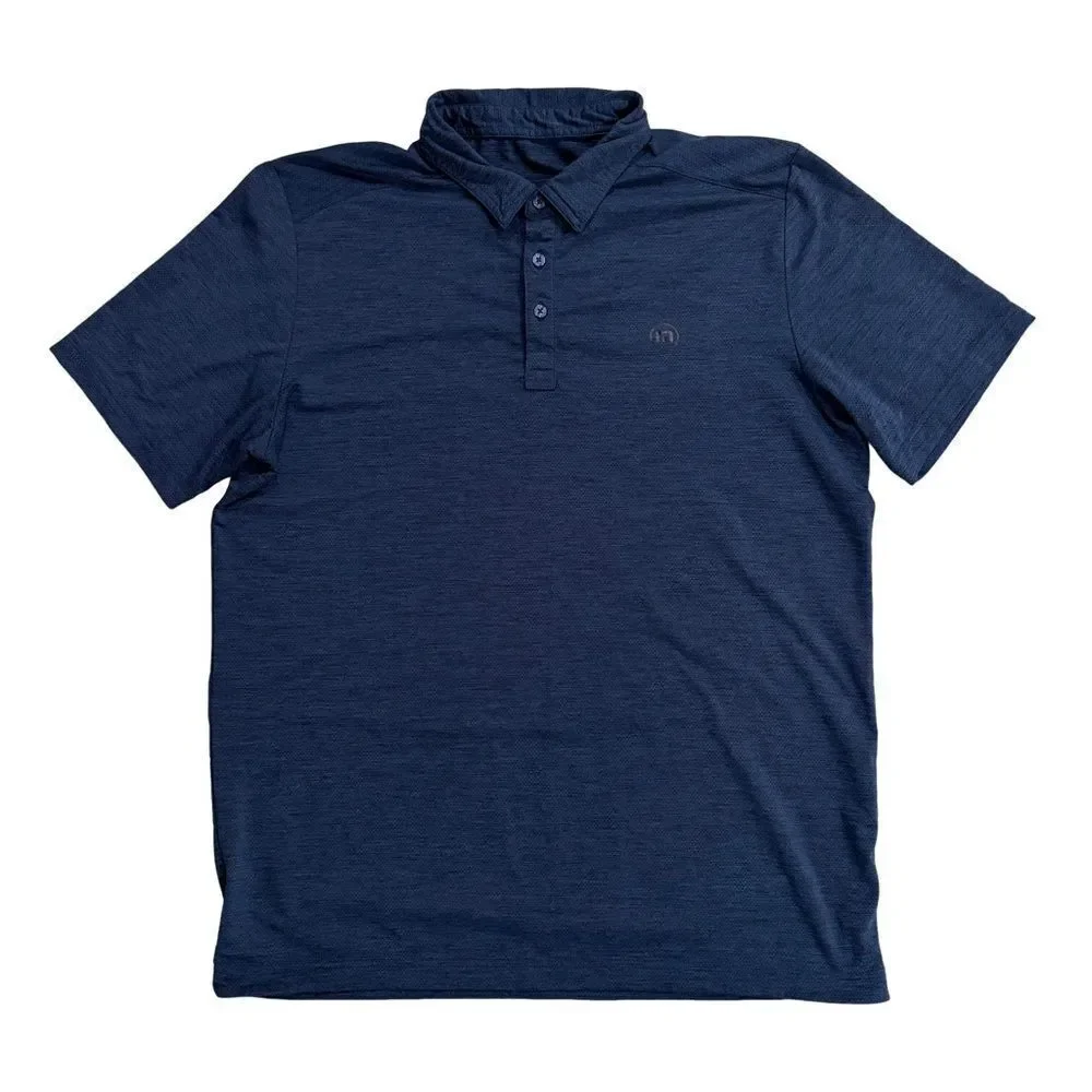Travis Mathew Deep Blue Polo Shirt size large